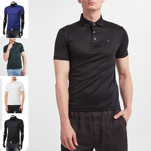 男士休闲短袖鹰标阿玛尼