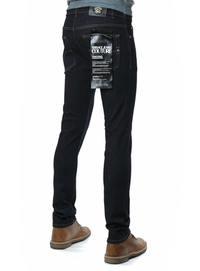 Versace/范思哲VJ 男士修身小脚原色长裤牛仔裤 77GAB5S0 CDWD1