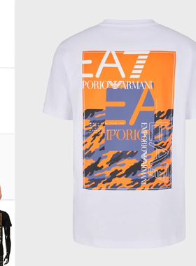 Armani/阿玛尼EA7 男士潮时尚休闲短袖圆领T恤 3DPT12 PJ7BZ