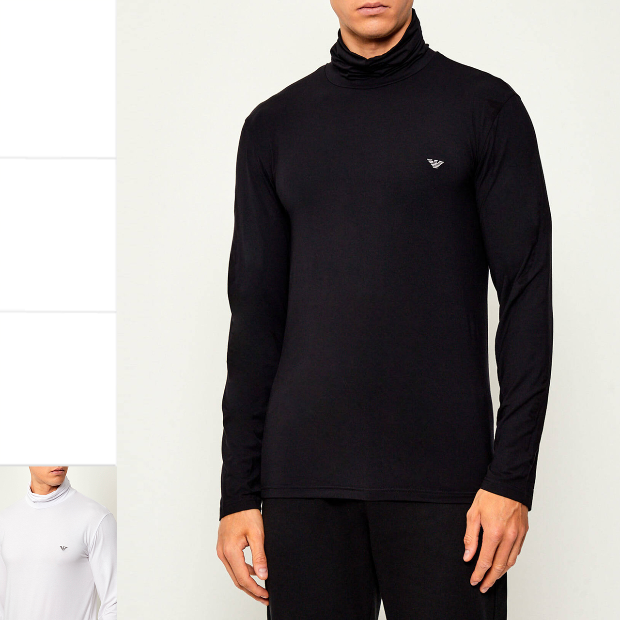 阿玛尼男士高领长袖T恤