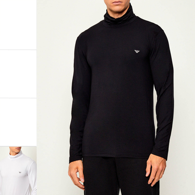 阿玛尼男士高领长袖T恤