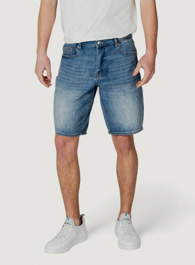 Armani/阿玛尼AX 男士时尚修身水洗短裤牛仔裤 XM000073 AF13331