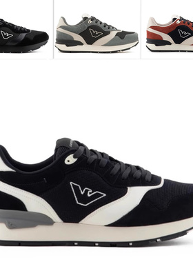 Armani/阿玛尼EA 男士时尚鹰标轻便低帮休闲鞋 X4X642 XN951