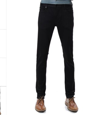 Armani/阿玛尼EA 男士时尚修身鹰标黑色牛仔裤长裤 8N1J06 1DHDZ
