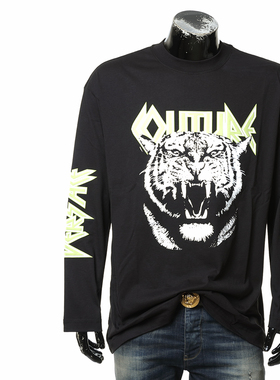 Versace/范思哲VJ 男士时尚奢潮虎头宽松长袖T恤 78GAHT07 CJ00T