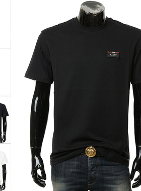 Bally/巴利正品 男士时尚经典大牌LOGO纯棉短袖T恤 603085 05021