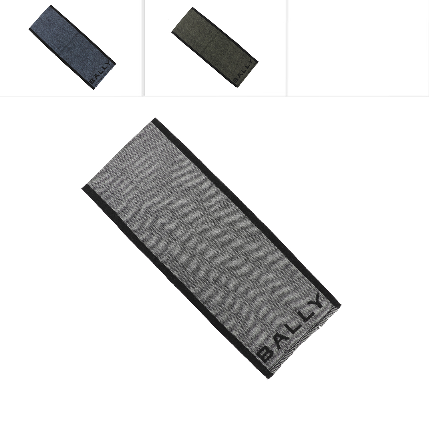 BALLY男士羊毛保暖围巾