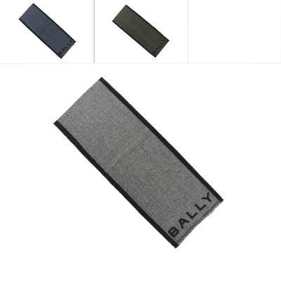 BALLY男士羊毛保暖围巾