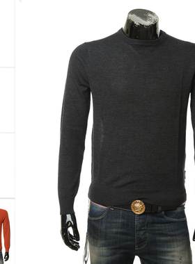 Armani/阿玛尼AX 正品 男士 纯羊毛保暖毛衣套头衫8NZM3A ZM8AZ