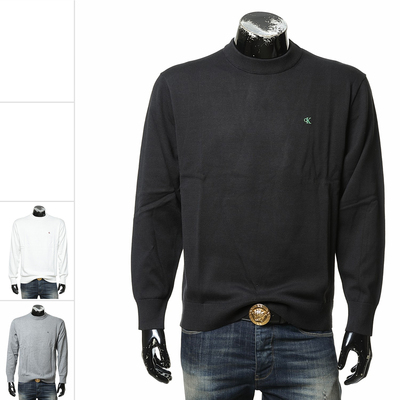 CK男士圆领保暖针织衫