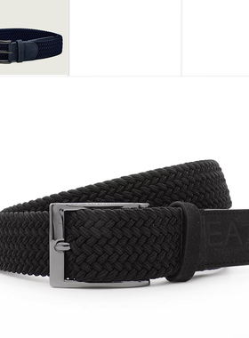Armani/阿玛尼 EA7 男士潮牌编织时尚休闲腰带 7X000090 AF14314