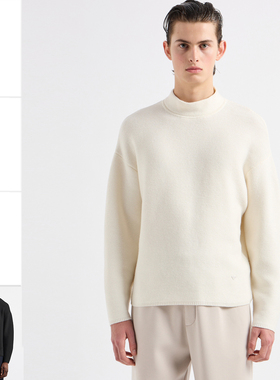 Armani/阿玛尼EA 男士时尚休闲保暖宽松中高领毛衣 6D1MX2,1MJBZ