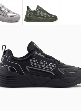 Armani/阿玛尼EA7 男士潮流鹰标休闲男鞋低帮鞋 7X000306 AF18446