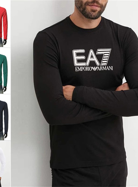 Armani/阿玛尼EA7 男士修身弹力休闲打底衫长袖T恤 6DPT64 PJVQZ