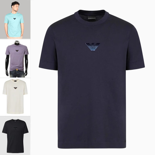 Armani/阿玛尼丝光棉短袖男