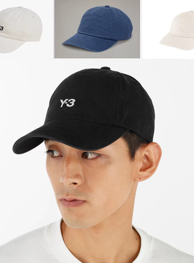 Y3 Y-3 海外直邮 正品 男士时尚潮牌遮阳帽子鸭舌帽棒球帽 IN2390
