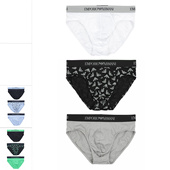 阿玛尼EA 111624 男士 舒适鹰标3件装 Armani 内裤 时尚 三角裤 4R722