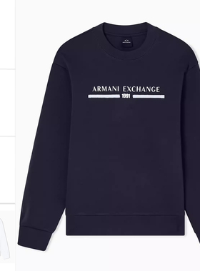 Armani/阿玛尼AX 男士时尚休闲圆领套头卫衣 XM000982 AF10818
