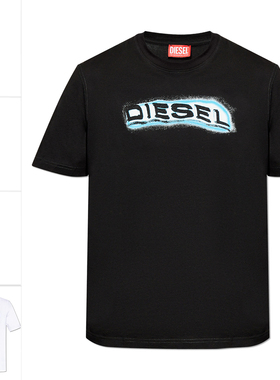 Diesel迪赛 海外直邮 男士潮牌时尚休闲圆领短袖T恤 A16397 0GRAI