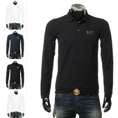 修身 海外直邮男士 简约长袖 POLO衫 PJM5Z Armani 8NPF05 阿玛尼EA7