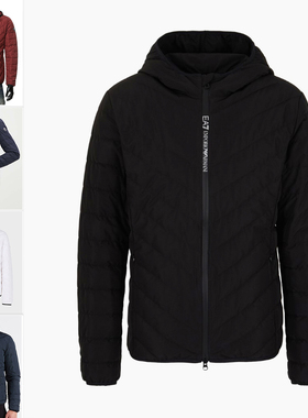Armani/阿玛尼EA7 男士时尚休闲保暖连帽外套羽绒服8NPB14 PNE1Z