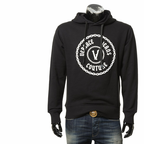 范思哲男士时尚休闲套头连帽卫衣