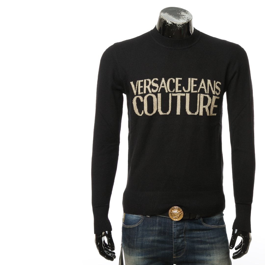 Versace/范思哲VJ 男士潮牌时尚保暖毛衣针织衫73GAFM01 CM06H