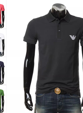 Armani/阿玛尼EA 男士网球穿搭大鹰标短袖POLO衫 211804 3R482