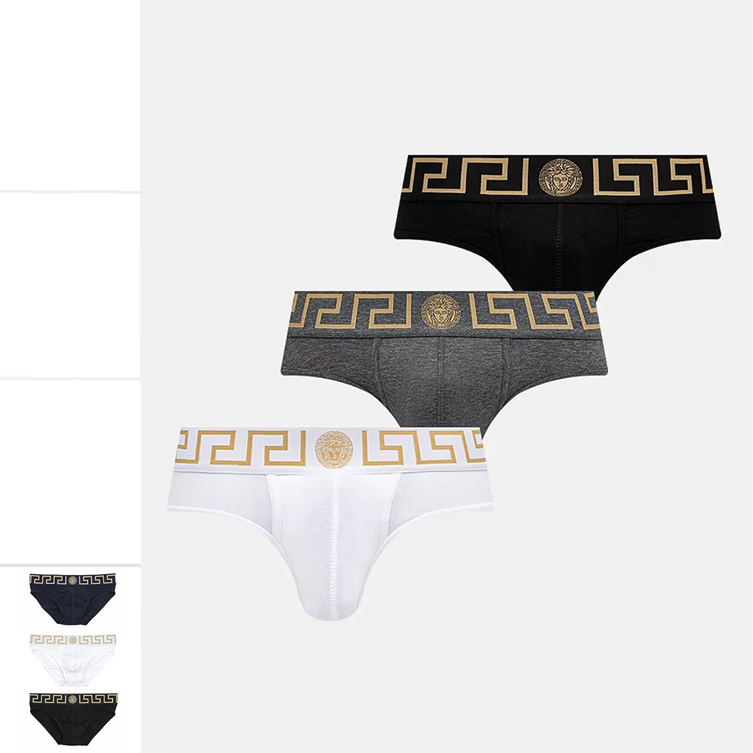 范思哲3件装男士三角内裤