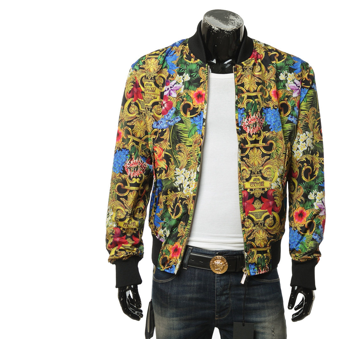 Versace/范思哲 VJ 男土豪巴洛克印花夹克外套 C1GVA915 20433