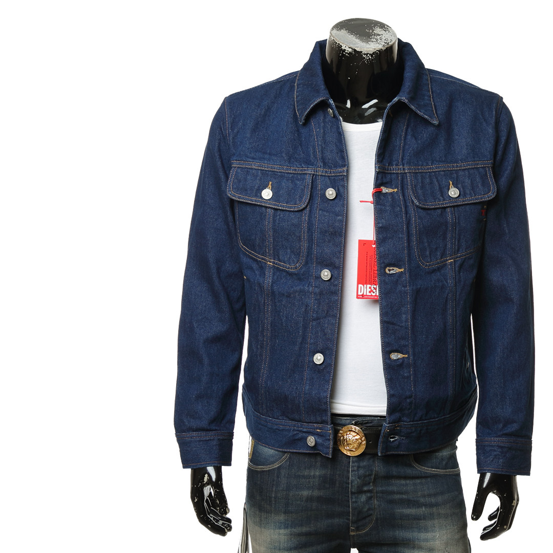 diesel 迪赛 男士原色时尚休闲百搭外套牛仔夹克 a03885 007a5