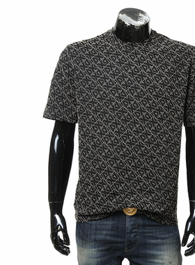 Armani/阿玛尼AX 男士潮牌印花时尚休闲短袖T恤 XM001897 AF10356