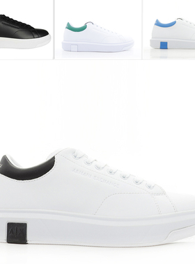 Armani/阿玛尼AX 男士时尚休闲鞋小白鞋低帮鞋 XUX123 XV534