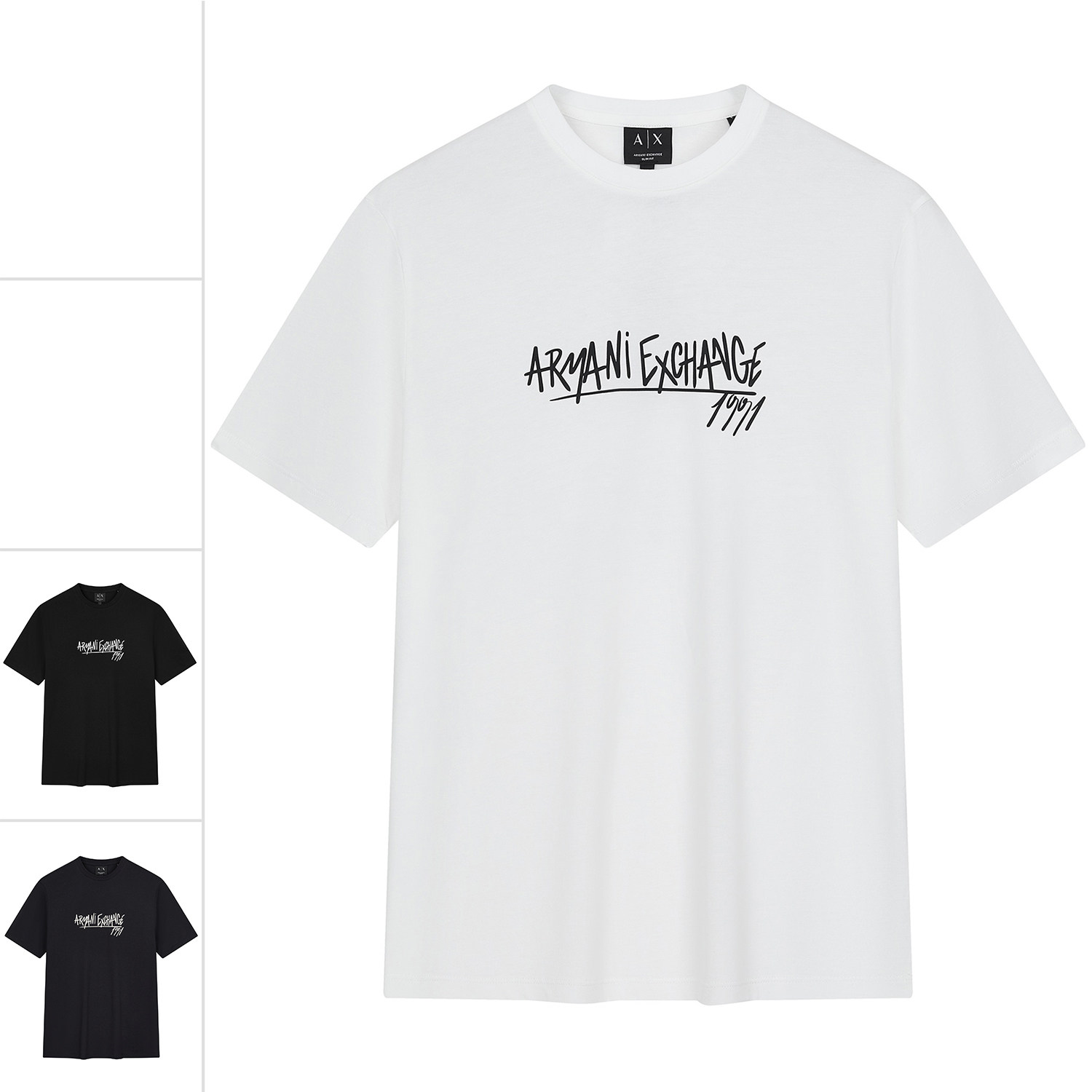 Armani/阿玛尼AX 男士潮牌时尚休闲圆领短袖T恤 XM002789 AF10356