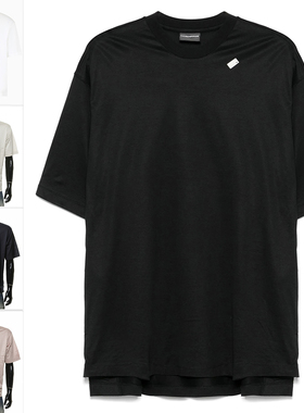 Armani/阿玛尼EA 男士鹰标丝光棉宽松短袖T恤 EM001035 AF13747