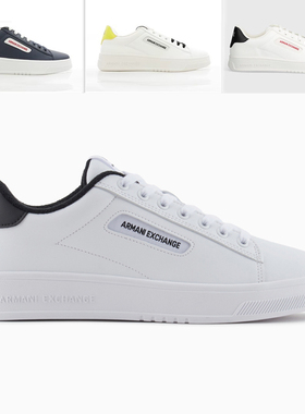 Armani/阿玛尼AX 男士小白鞋时尚低帮休闲鞋 XUX203 XV805