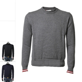 MOU0DJ Bally WO340 大牌经典 彩条纯羊毛保暖毛衣 巴利男士 时尚