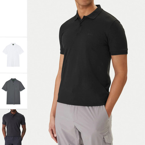 HugoBoss绿标男士短袖POLO衫