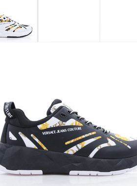 Versace/范思哲VJ 男士潮牌奢华印花低帮休闲鞋 75YA3SB2 ZS874