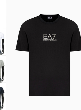 Armani/阿玛尼EA7 男士时尚休闲修身短袖T恤 7M000301 AF13739