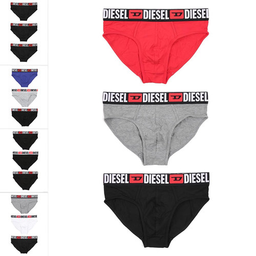 迪赛男士舒适潮牌3件装三角内裤