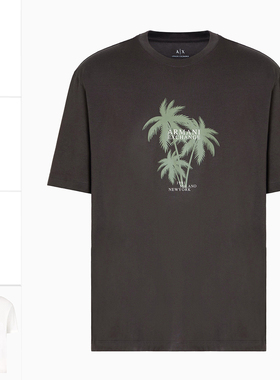 Armani/阿玛尼AX 男士潮牌时尚休闲圆领短袖T恤 XM000772 AF12308