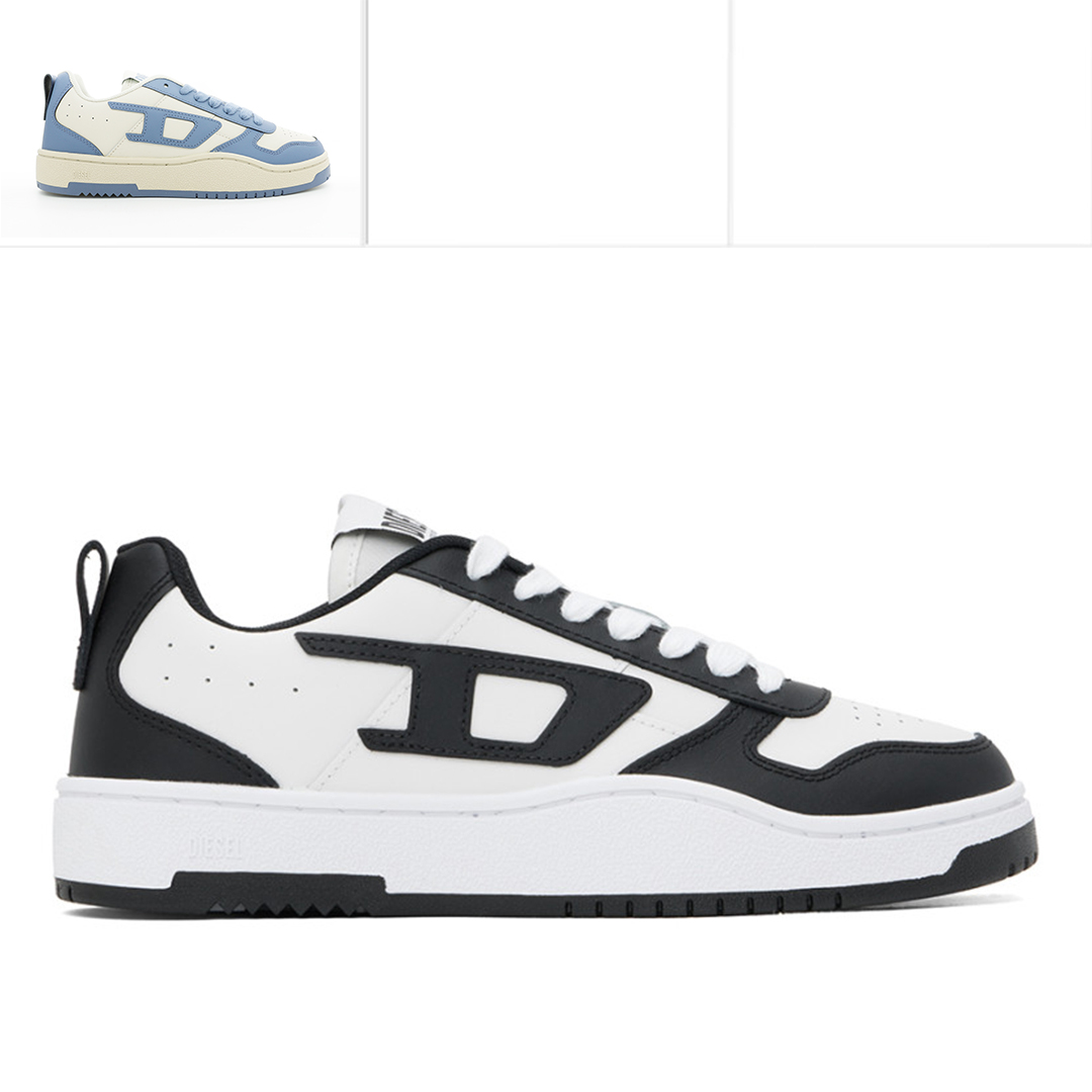 迪赛男士潮牌真皮休闲鞋