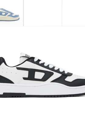 Diesel迪赛 正品 男士潮牌真皮时尚低帮休闲鞋 Y03363 P5576