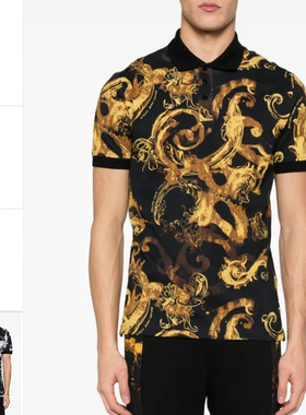 Versace/范思哲VJ 男士潮牌奢华时尚短袖POLO衫 76GAG6S0,JS286