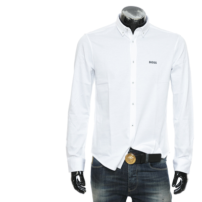 HugoBoss男士纯棉长袖衬衫