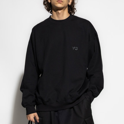 Y3 Y-3 海外直邮 男士潮牌时尚简约宽松休闲圆领套头卫衣 IW0075
