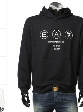 Armani/阿玛尼 EA7 男士时尚鹰标连帽套头卫衣 7M000978 AF17787