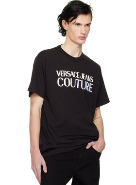 Versace/范思哲VJ 潮牌男士时尚印花短袖圆领T恤 77GAHL03 CJ01L