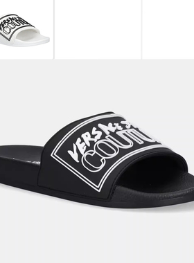 Versace/范思哲VJ 男士潮牌时尚休闲一字拖拖鞋 78YA3SQ3 ZSC22